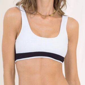 Maaji Black Tulip Kiss Sporty Bralette Bikini Top
